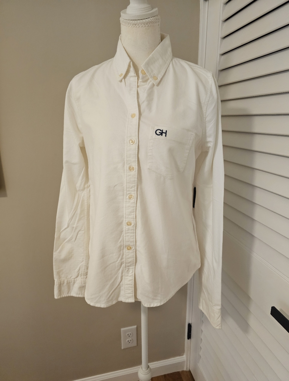 🤍 Gilly Hicks White Flannel Button-Down Shirt | Size M | NWOT 🤍